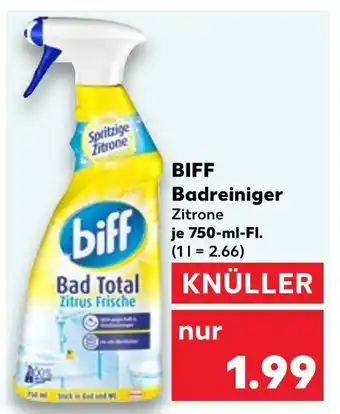 Kaufland Biff badreiniger zitrone Angebot