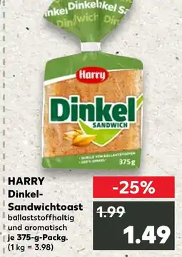 Kaufland Harry dinkel-sandwichtoast Angebot