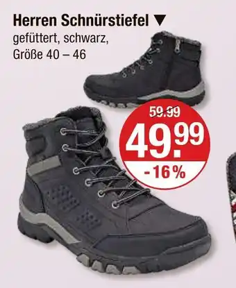 V Markt Herren schnürstiefel Angebot