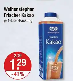V Markt Weihenstephan frischer kakao Angebot