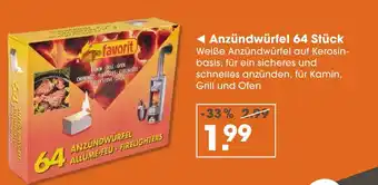 V Markt Favorit anzündwürfel 64 stück Angebot