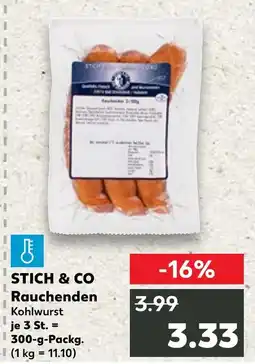 Kaufland Stich & co rauchenden kohlwurst Angebot