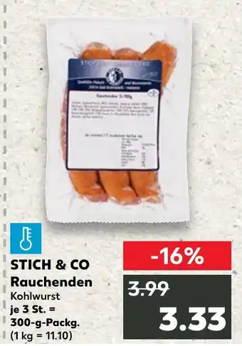 Kaufland Stich & co rauchenden kohlwurst Angebot