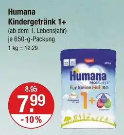 V Markt Humana kindergetränk 1+ Angebot