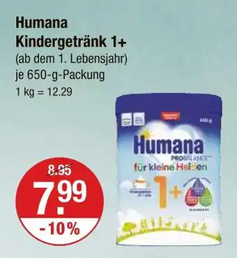 V Markt Humana kindergetränk 1+ Angebot