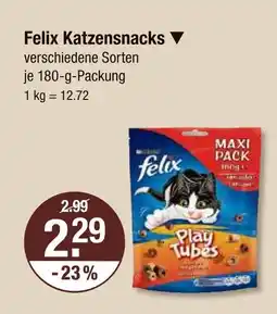 V Markt Felix katzensnacks Angebot