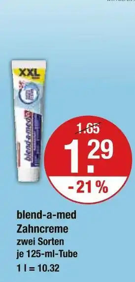 V Markt Blend-a-med zahncreme Angebot