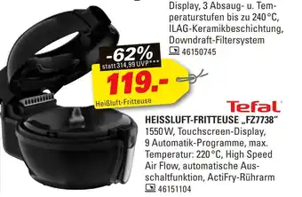 Höffner Tefal heißluft-fritteuse fz7738 Angebot