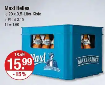 V Markt Maxlrainer maxl helles Angebot