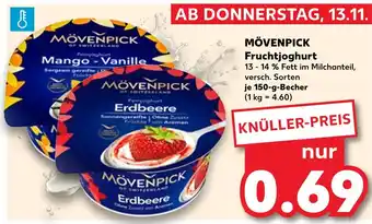 Kaufland Mövenpick fruchtjoghurt mango-vanille Angebot