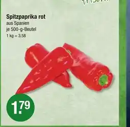 V Markt Spitzpaprika rot Angebot