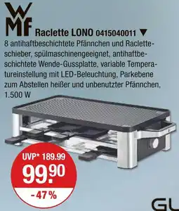 V Markt Wmf raclette lono Angebot