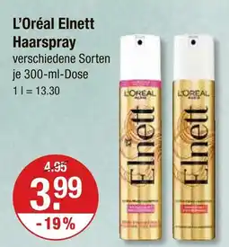 V Markt L'oréal elnett haarspray Angebot