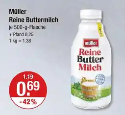 V Markt Müller reine buttermilch Angebot