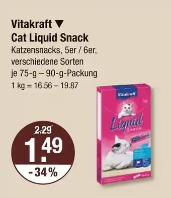 V Markt Vitakraft cat liquid snack Angebot