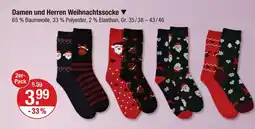 V Markt Damen und herren weihnachtssocke Angebot
