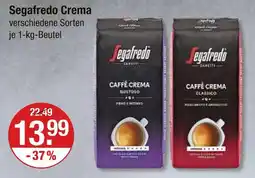 V Markt Segafredo caffè crema gustoso Angebot