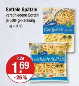 V Markt Settele eier-spätzle Angebot
