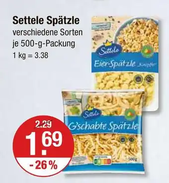V Markt Settele eier-spätzle Angebot