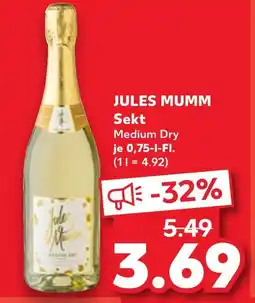 Kaufland Jules mumm medium dry Angebot