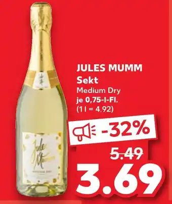 Kaufland Jules mumm medium dry Angebot