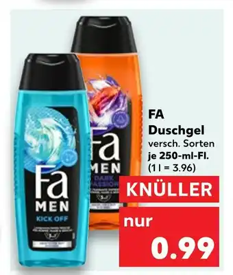 Kaufland Fa duschgel kick off Angebot