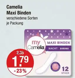 V Markt Camelia maxi binden Angebot
