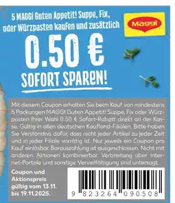Kaufland Maggi 0.50€ sofort sparen Angebot
