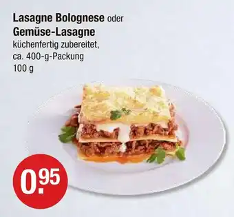 V Markt Lasagne bolognese Angebot