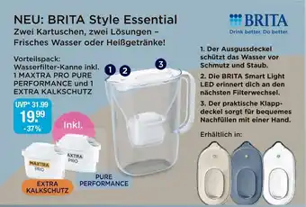 V Markt Brita style essential wasserfilter-kanne Angebot