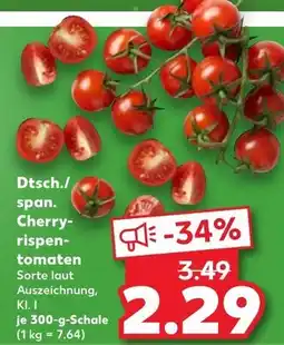Kaufland Dtsch./span. cherry-rispen-tomaten Angebot