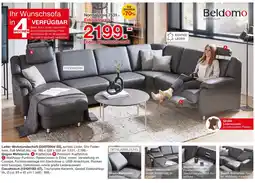 Möbelzentrum Pforzheim Beldomo premium leder-wohnlandschaft Angebot