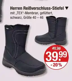 V Markt Herren reißverschluss-stiefel Angebot