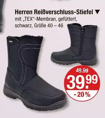 V Markt Herren reißverschluss-stiefel Angebot