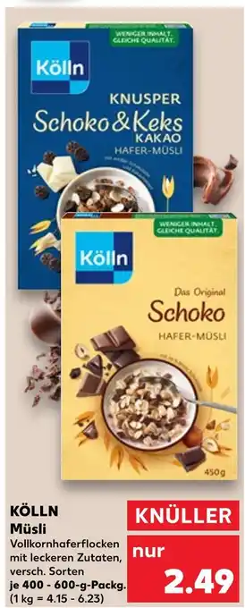 Kaufland Kölln knusper schoko & keks kakao hafer-müsli Angebot