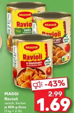 Kaufland Maggi ravioli in tomatensauce Angebot