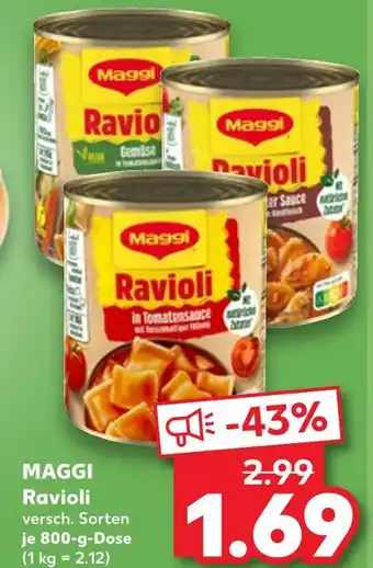 Kaufland Maggi ravioli in tomatensauce Angebot