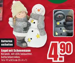 B1 Discount Baumarkt Engel mit Schneemann Angebot