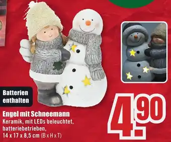 B1 Discount Baumarkt Engel mit Schneemann Angebot