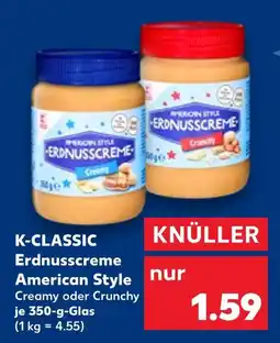 Kaufland K-classic erdnusscreme american style creamy Angebot