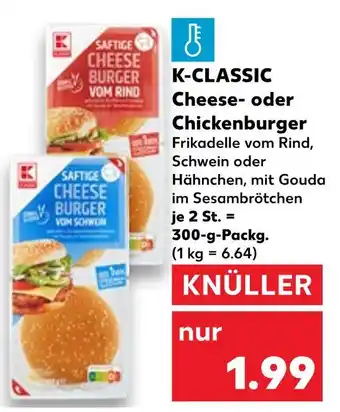 Kaufland K-classic cheeseburger vom rind Angebot