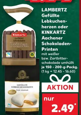 Kaufland Lambertz gefüllte lebkuchenherzen Angebot