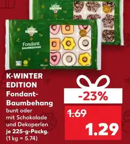 Kaufland K-winter edition fondant-baumschmuck bunt Angebot