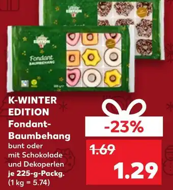 Kaufland K-winter edition fondant-baumschmuck bunt Angebot