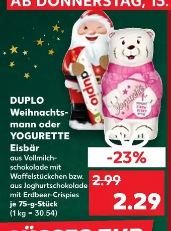Kaufland Duplo weihnachtsmann Angebot