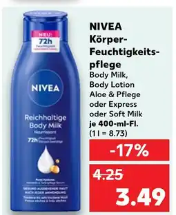 Kaufland Nivea körper-feuchtigkeitspflege body milk Angebot