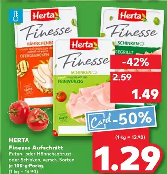 Kaufland Herta finesse puten- oder hähnchenbrust Angebot