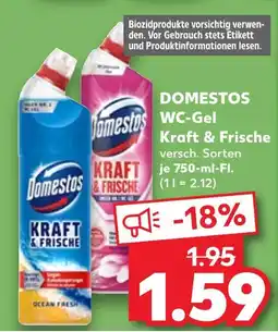Kaufland Domestos wc-gel kraft & frische ocean fresh Angebot