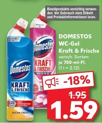 Kaufland Domestos wc-gel kraft & frische ocean fresh Angebot