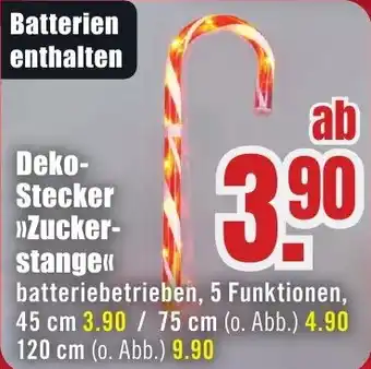 B1 Discount Baumarkt Deko Stecker Zuckerstange Angebot